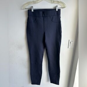 Spanx Ponte Ankle Leggings Pants Women Size Small Navy Blue great condition!